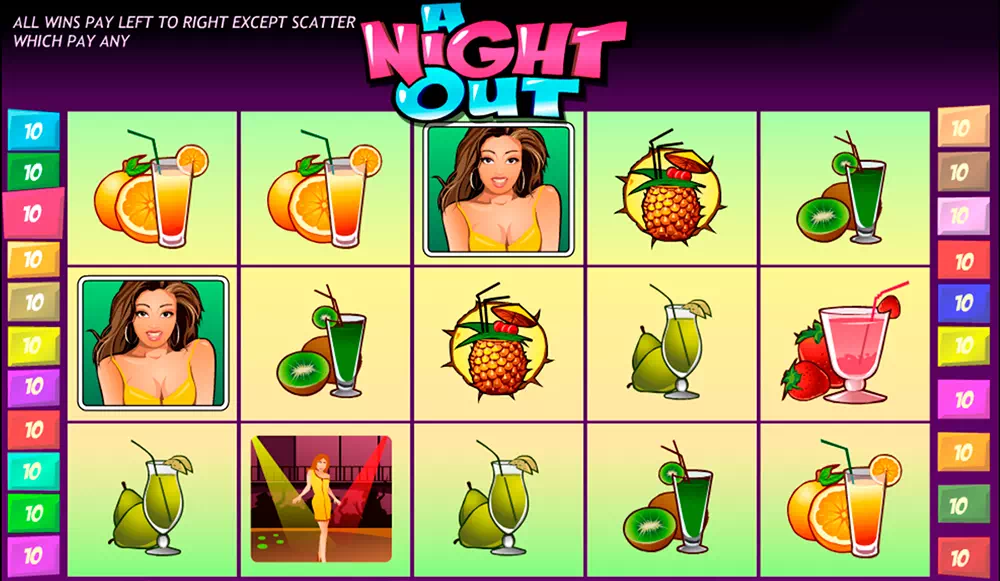 Игровой автомат A Night Out в Riobet Casino A Night Out игровой автомат от Playtech в казино Риобет